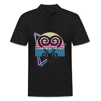 Apprendre du passé Sankofa Afrique de l’Ouest Annonce - Polo Homme - noir - Devant - Kai (181cm)