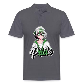 Demiromantischer Stolz Coole Anime Mädchen Demirom - Männer Poloshirt - Anthrazit - Vorne - Nico (186cm)