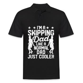 Drôle de corde à sauter corde à sauter papa corde à sauter - Polo Homme - noir - Devant - Kai (181cm)