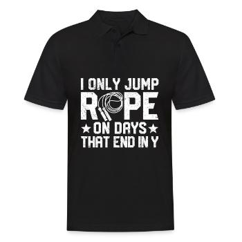 Lustiges Springseil Springseil - Männer Poloshirt - Schwarz - Vorne - Kai (181cm)