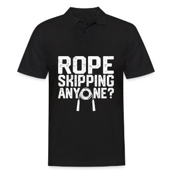 Funny skipping rope jumping rope jumping rope for - Men's Polo Shirt - black - Front - Kai (181cm)