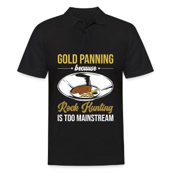 Drôles de panneurs d’or chercheurs d’or chercheurs d’or excavatrices - Polo Homme - noir - Devant - Kai (181cm)