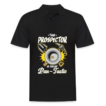 Drôles de panneurs d’or chercheurs d’or chercheurs d’or excavatrices - Polo Homme - noir - Devant - Kai (181cm)