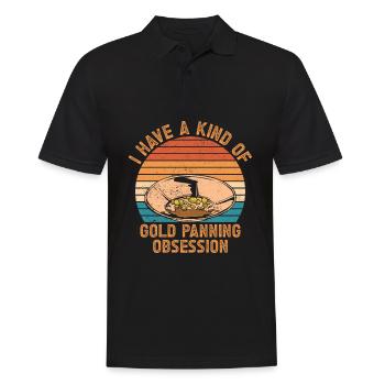 Drôles de panneurs d’or chercheurs d’or chercheurs d’or excavatrices - Polo Homme - noir - Devant - Kai (181cm)