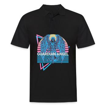 Guardian Angel Ancient Judaism Retro - Men's Polo Shirt - black - Front - Kai (181cm)