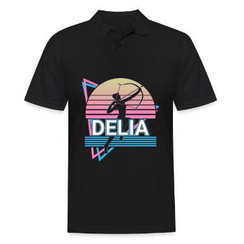 Delia Göttin Antike Griechisch Griechische Mytholo - Männer Poloshirt - Schwarz - Vorne - Kai (181cm)