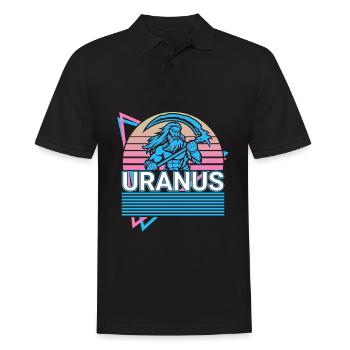 Uranus Griechischer Gott Antike griechische Mythol - Männer Poloshirt - Schwarz - Vorne - Kai (181cm)