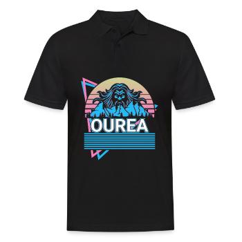 Ourea Griechischer Gott Antike griechische Mytholo - Männer Poloshirt - Schwarz - Vorne - Kai (181cm)