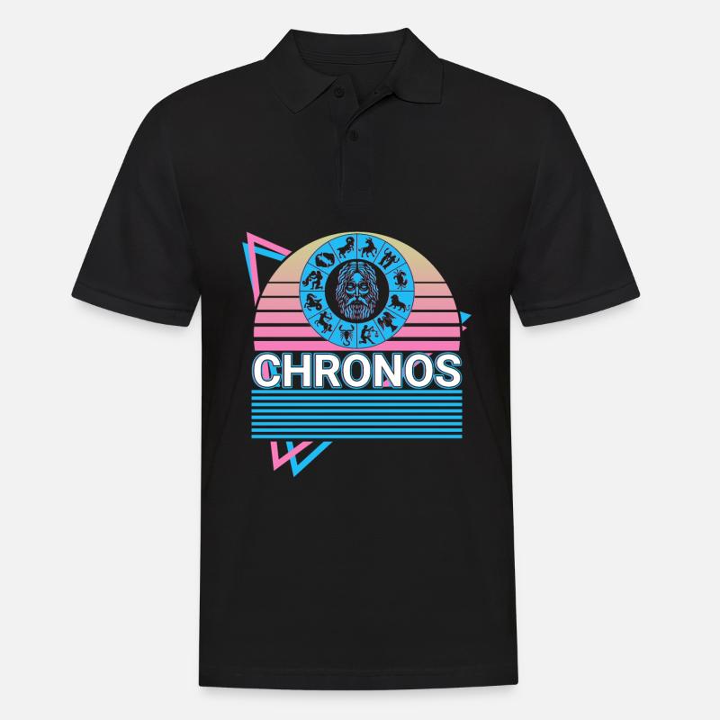 Crono dio greco Mito greco antico - Polo da uomo - nero
