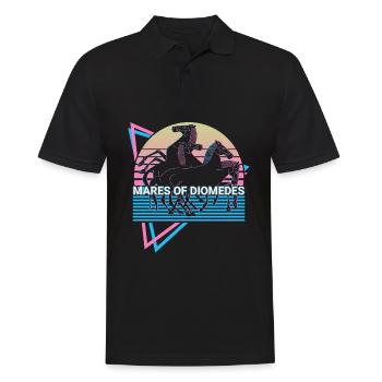 Stuten des Diomedes Mythische Kreatur Altgriechisc - Männer Poloshirt - Schwarz - Vorne - Kai (181cm)