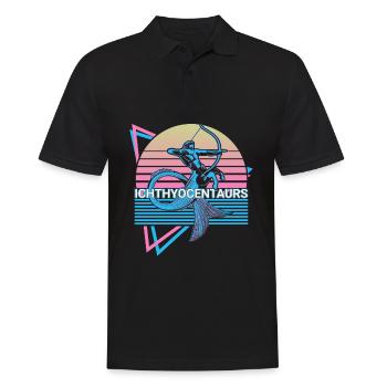 Ichthyocentaurs créatures mythiques mythologie grecque - Polo Homme - noir - Devant - Kai (181cm)