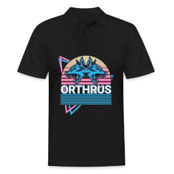 Orthrus mythical creatures Ancient Greek mythology R - Men's Polo Shirt - black - Front - Kai (181cm)