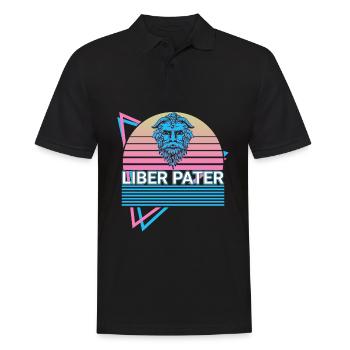 Liber Pater Dieu de la viticulture Mythe romain antique - Polo Homme - noir - Devant - Kai (181cm)