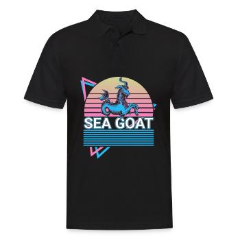 Chèvre de mer Créature mythique Mythologie juive - Polo Homme - noir - Devant - Kai (181cm)