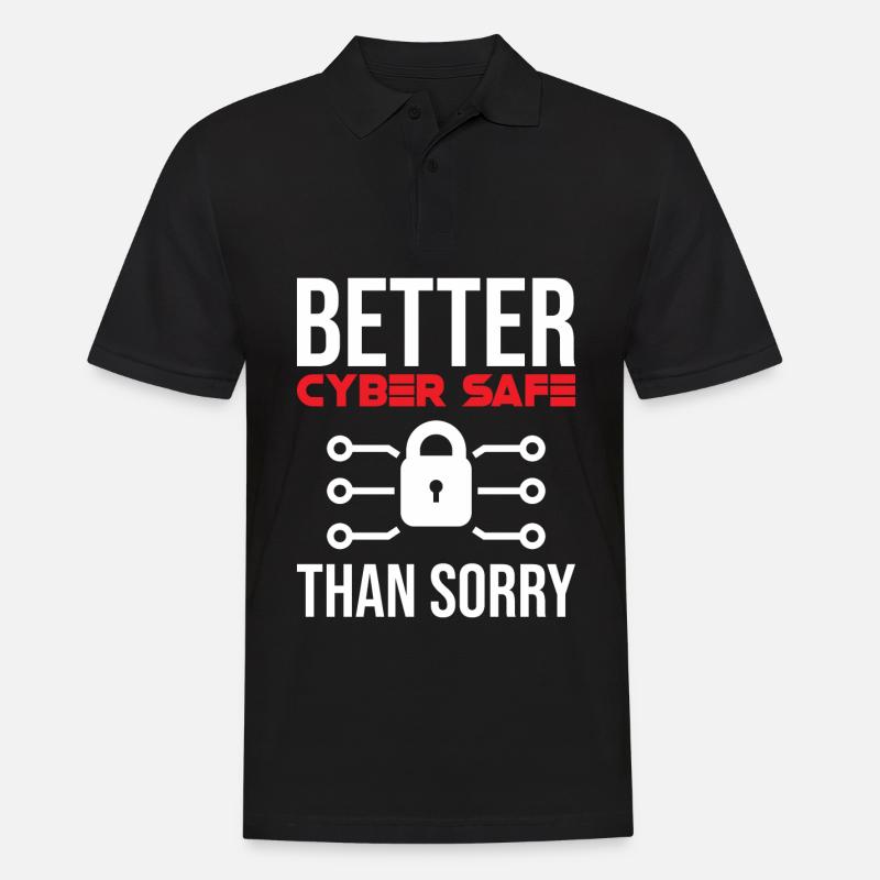 Cybersecurity Computer Security Cybersecurity - Men's Polo Shirt - black