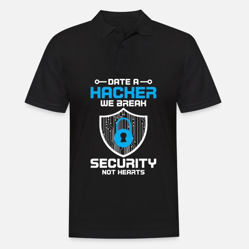 Cybersecurity Computersicherheit Cybersecurity - Männer Poloshirt - Schwarz