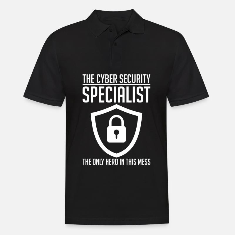 Cybersecurity Computersicherheit Cybersecurity - Männer Poloshirt - Schwarz