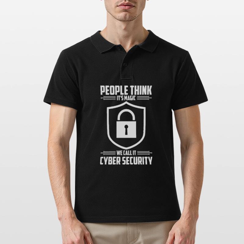Cybersecurity Computer Security Cybersecurity Men's Polo Shirt