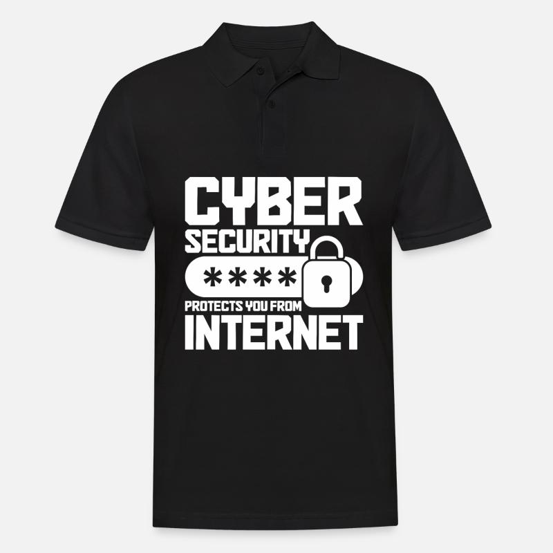 Cybersecurity Computer Security Cybersecurity - Men's Polo Shirt - black