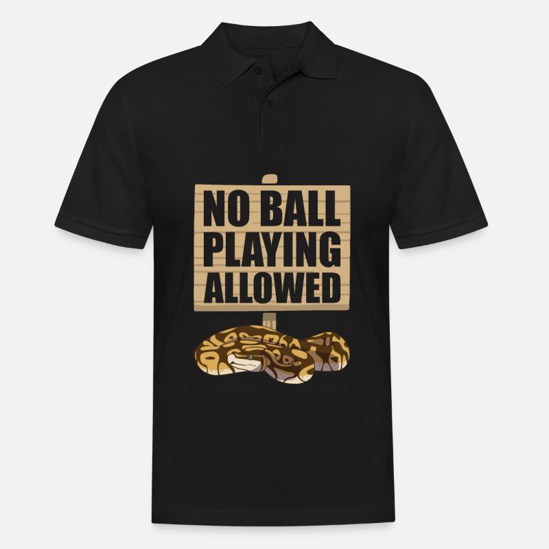 Drôle de boule Python Serpent - Polo Homme - noir