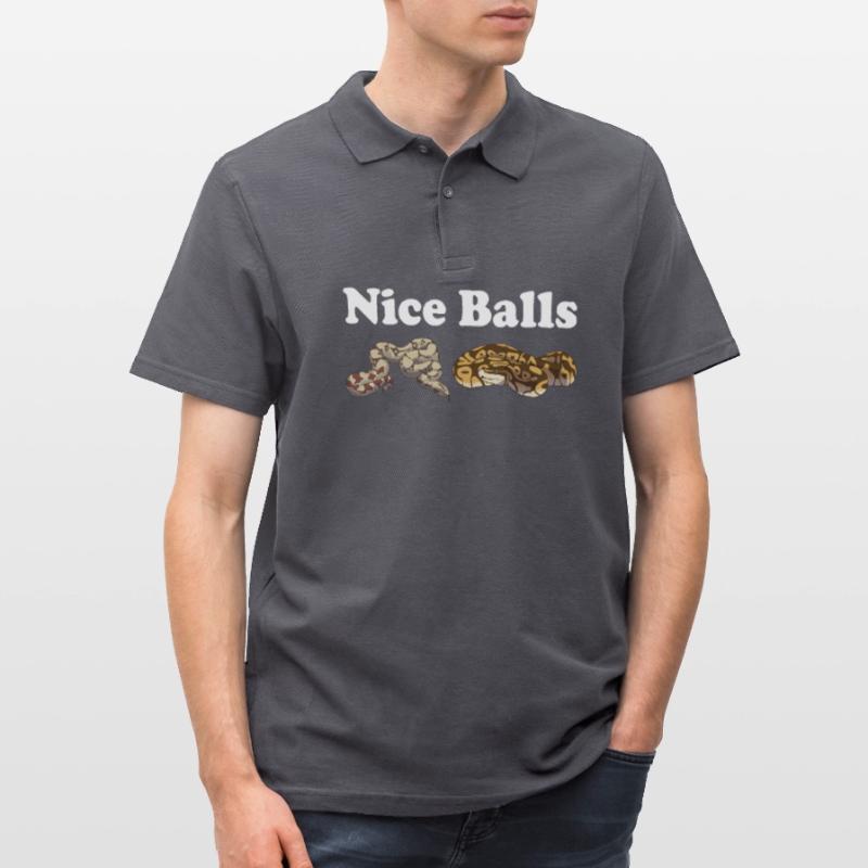 Funny Ball Python Snake Men's Polo Shirt