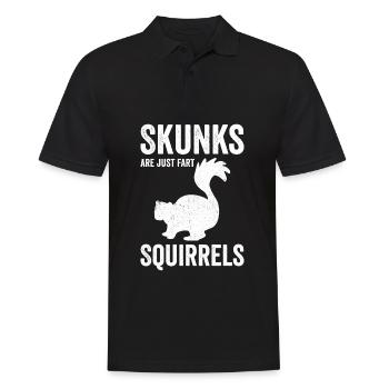Les mouffettes drôles ne sont que des écureuils pets - Polo Homme - noir - Devant - Kai (181cm)