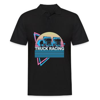 Truck Racing Truck Racer Retro - Polo Homme - noir - Devant - Kai (181cm)