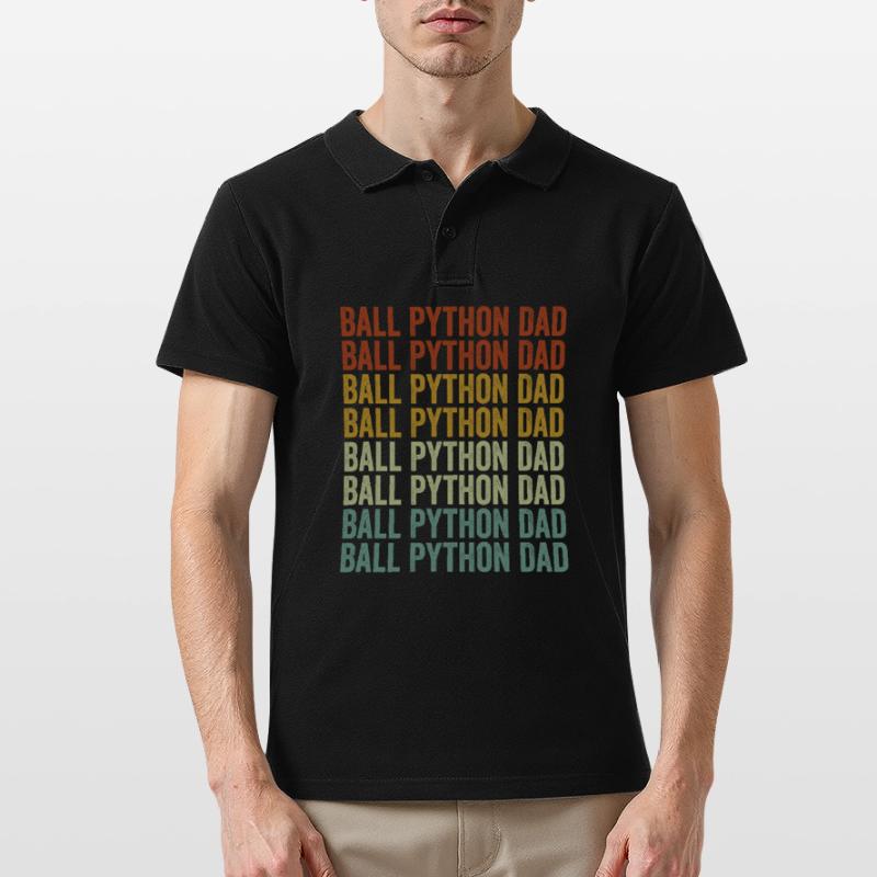 Kugelpython Papa Kugelpython Schlange Papa Männer Poloshirt