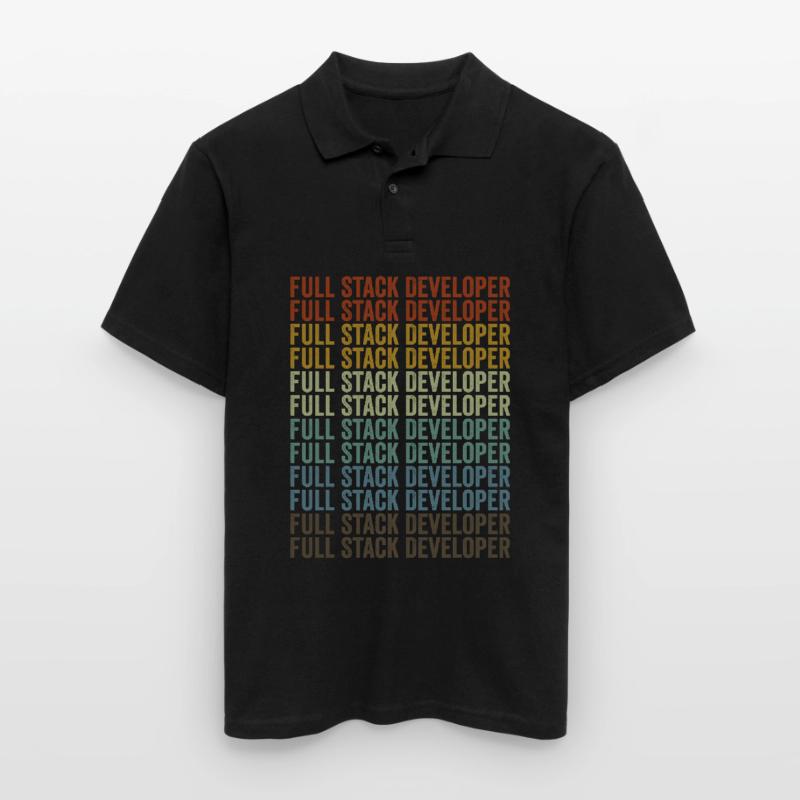 Full Stack Developer Coding Programmer Full St Men's Polo Shirt