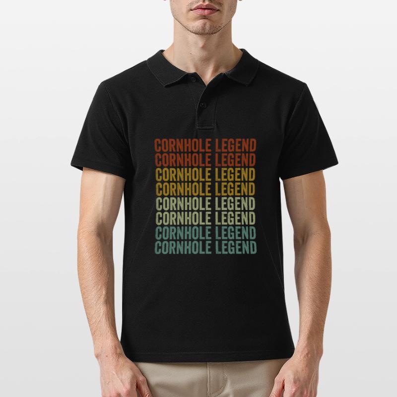 Cornhole Legend Cornhole Player Cornhole Master Men's Polo Shirt