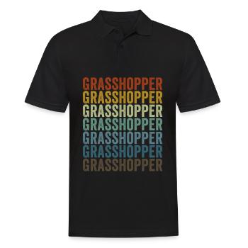 Grasshopper Entomologist Insect Lovers Grasshopper - Men's Polo Shirt - black - Front - Kai (181cm)