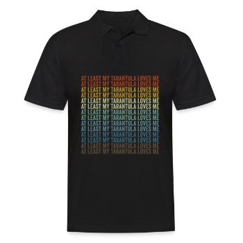 Wenigstens meine Tarantel liebt mich Tarantelspinn - Männer Poloshirt - Schwarz - Vorne - Kai (181cm)