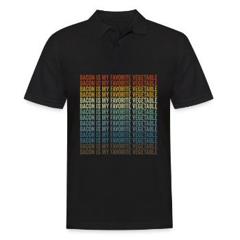 Bacon is my favorite vegetable bacon lover - Men's Polo Shirt - black - Front - Kai (181cm)