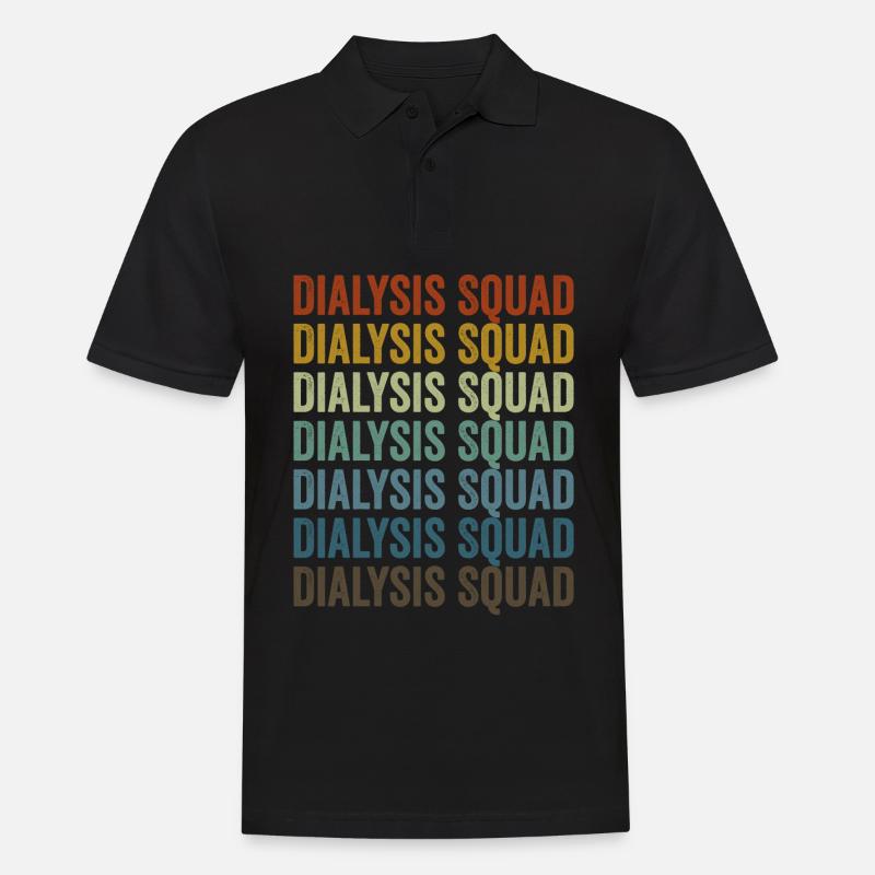 Dialyse-Kader Dialyse-Techniker - Männer Poloshirt - Schwarz