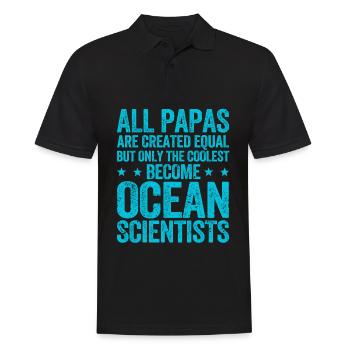 Drôle de biologiste marin Biologie marine - Polo Homme - noir - Devant - Kai (181cm)
