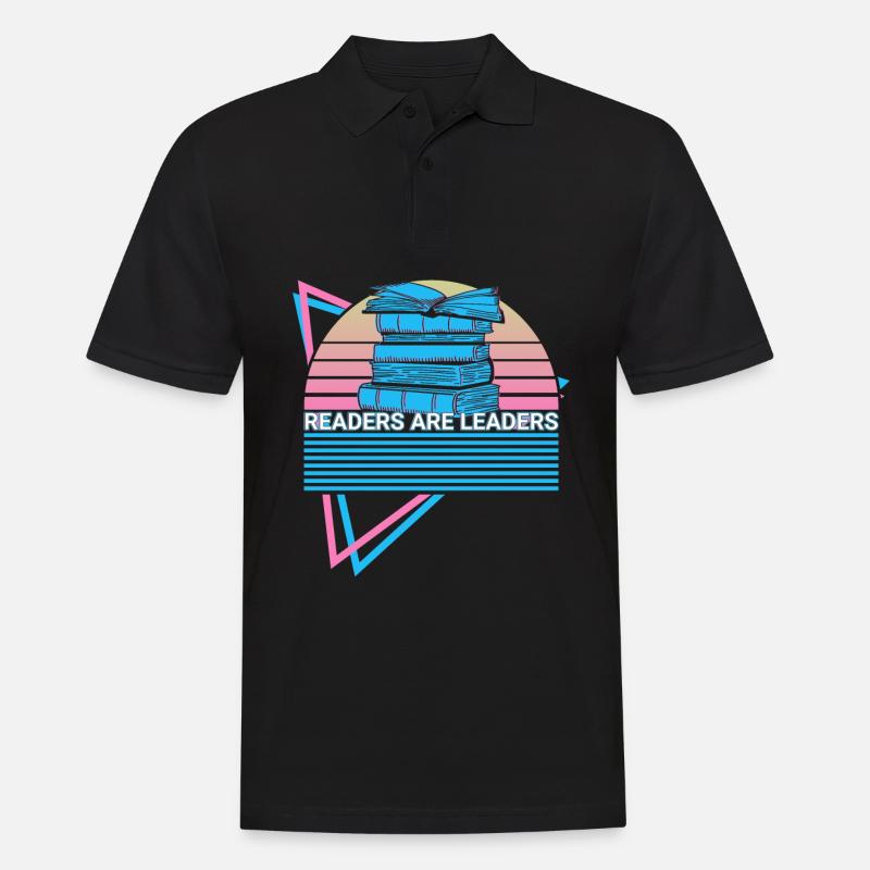 Book Reader Entrepreneur - Männer Poloshirt - Schwarz