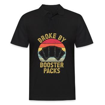 Funny Trading Card Game TCG Retro - Men's Polo Shirt - black - Front - Kai (181cm)