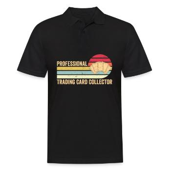 Drôle de jeu de cartes à collectionner TCG Retro - Polo Homme - noir - Devant - Kai (181cm)