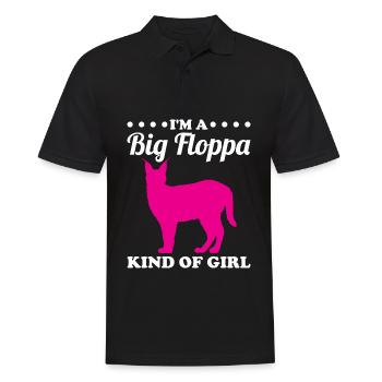 Big Floppa Caracal Cat Meme - Polo Homme - noir - Devant - Kai (181cm)