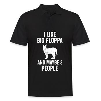 Great Floppa Caracal - Men's Polo Shirt - black - Front - Kai (181cm)