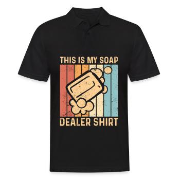 Funny soap making soap maker - Men's Polo Shirt - black - Front - Kai (181cm)