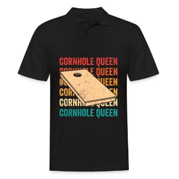 Cornhole Corn Hole Retro - Polo Homme - noir - Devant - Kai (181cm)