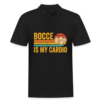 Drôle de boule de boccia rétro - Polo Homme - noir - Devant - Kai (181cm)