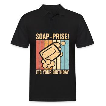 Lustige Seifenherstellung Seifenmacher - Männer Poloshirt - Schwarz - Vorne - Kai (181cm)