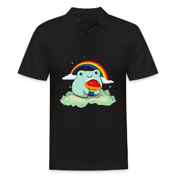Gay Pride Rainbow Flag Mignonnes Grenouilles - Polo Homme - noir - Devant - Kai (181cm)