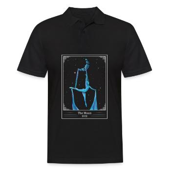 Aérien Soie Acrobate Aérien Carte de Tarot La Lune - Polo Homme - noir - Devant - Kai (181cm)