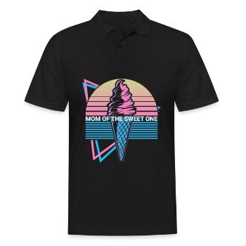 Crème glacée rétro - Polo Homme - noir - Devant - Kai (181cm)