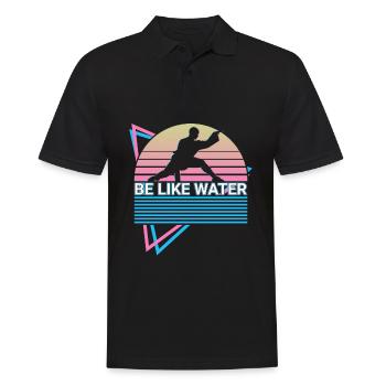 Kung Fu Rétro - Polo Homme - noir - Devant - Kai (181cm)