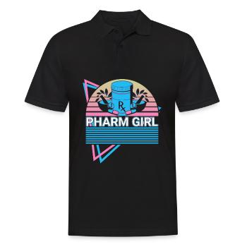 Pharmacist Pharmacy Retro - Men's Polo Shirt - black - Front - Kai (181cm)
