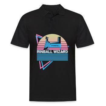 Pinball Wizard Pinball Machine Retro - Polo Homme - noir - Devant - Kai (181cm)